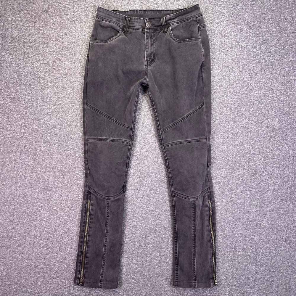 Speed and Strength Motorcycle Jeans Womens 6 Black Moto Biker Aramid Zip 31x30